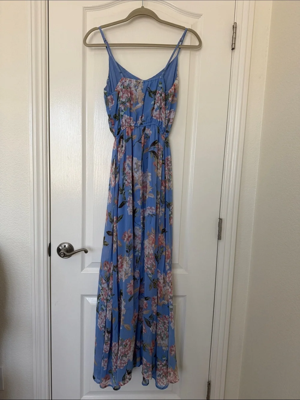 Abercrombie & Fitch Periwinkle Floral Maxi Dress